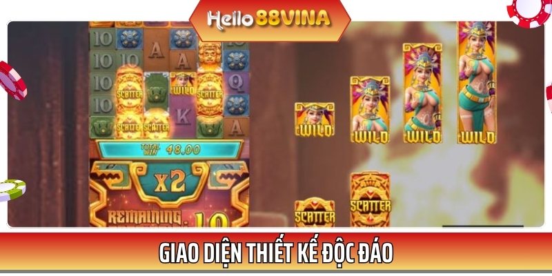 Kho báu Aztec sở hữu giao diện hiện đại, đầy tinh tế