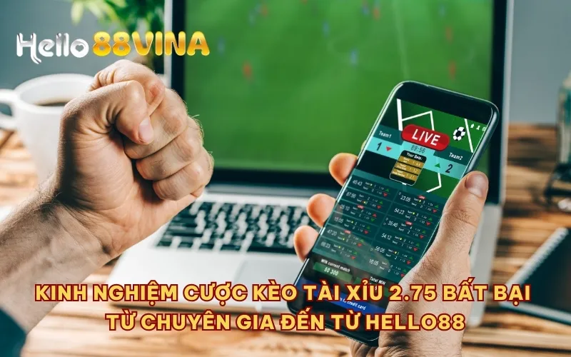 Kinh nghiệm cược kèo tài xỉu 2.75 bất bại từ chuyên gia đến từ HELLO88